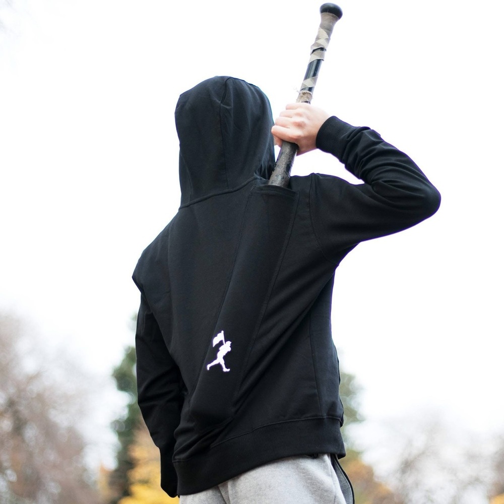 baseballism Jacket Hoodie Pull Over Bat Pocket  MLB Griffey Warriors Youth xl